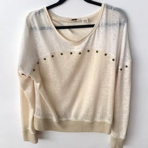 Miss Me knit sweater. Size Large.